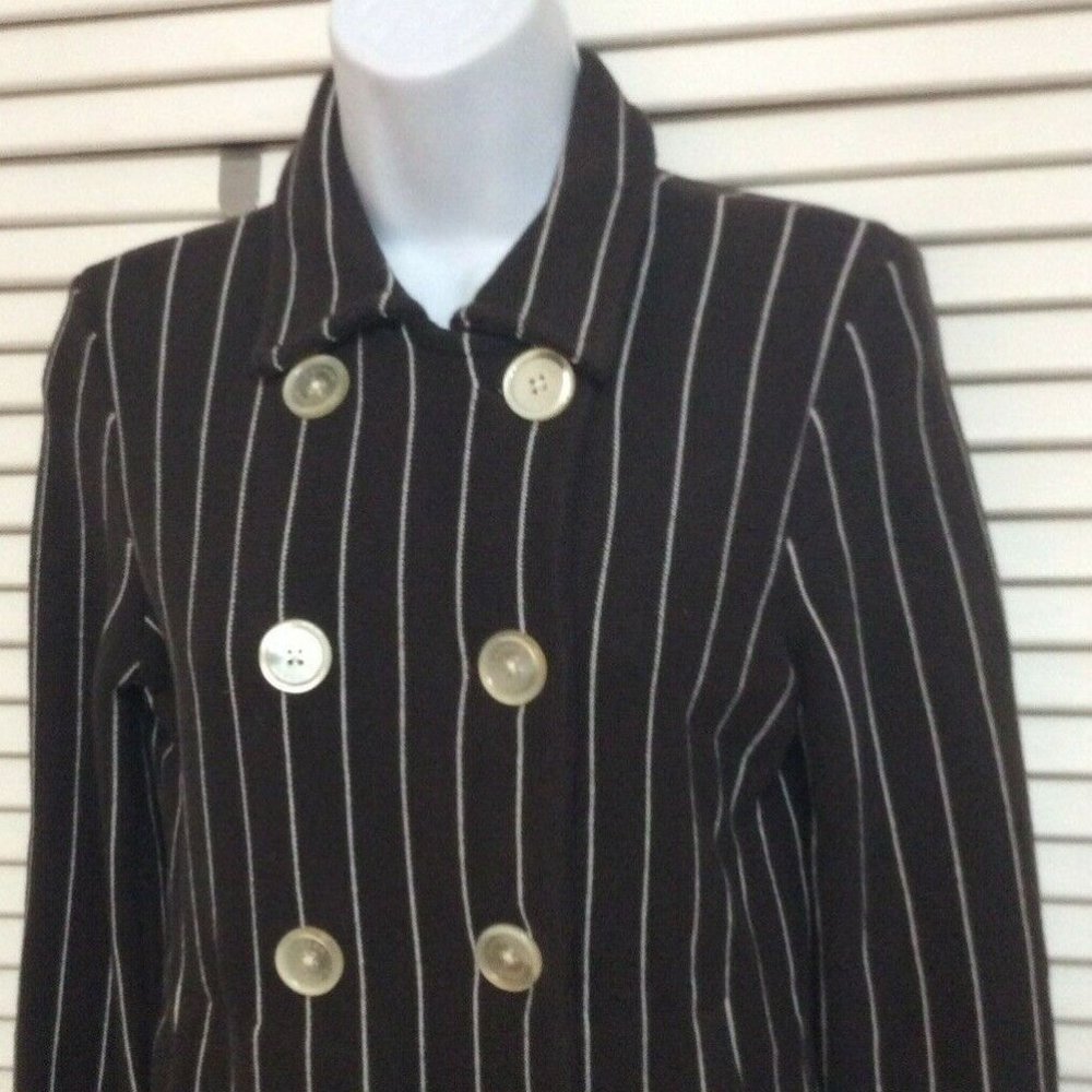 Polo Ralph Lauren Women's Brown Knit Jacket Blazer small petite